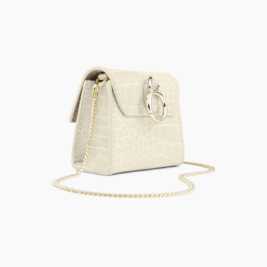 Airpods iDeal Of Sweden Bag Cream Beige Croco dėklas 3