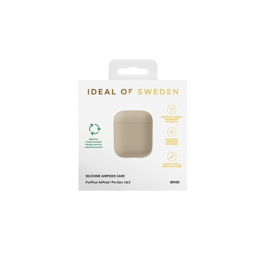 Airpods iDeal Of Sweden Beige dėklas 3