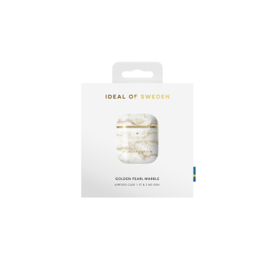 Airpods iDeal Of Sweden Golden Pearl Marble dėklas 2