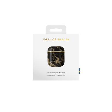 Airpods iDeal Of Sweden Golden Smoke Marble dėklas 2