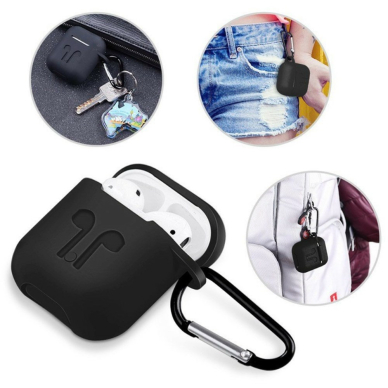 Airpods juodas 6IN1 dėklas 4