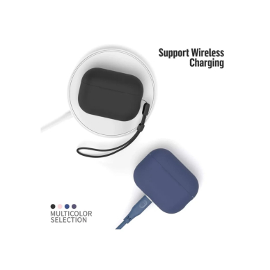 Airpods Pro 2nd Gen Mr. Monkey liquid silicone protect pink sand dėklas 4