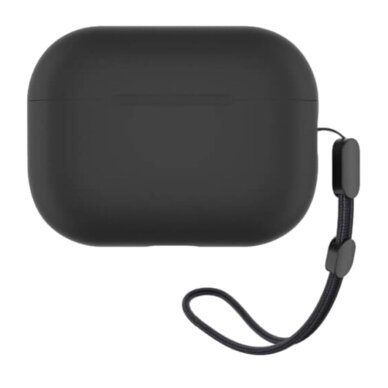 Airpods PRO 3 black Mr. Monkey Liquid Silicone Protect dėklas