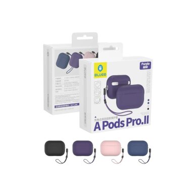 Airpods PRO 3 navy blue Mr. Monkey Liquid Silicone Protect dėklas 1