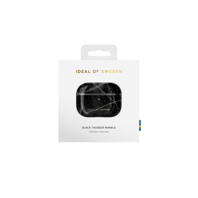 Airpods PRO iDeal Of Sweden dėklas Black Thunder Marble 3
