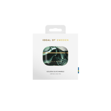 Airpods PRO iDeal Of Sweden Golden Olive Marble dėklas 2