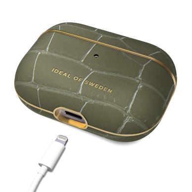 Airpods PRO iDeal Of Sweden Khaki Croco dėklas 2