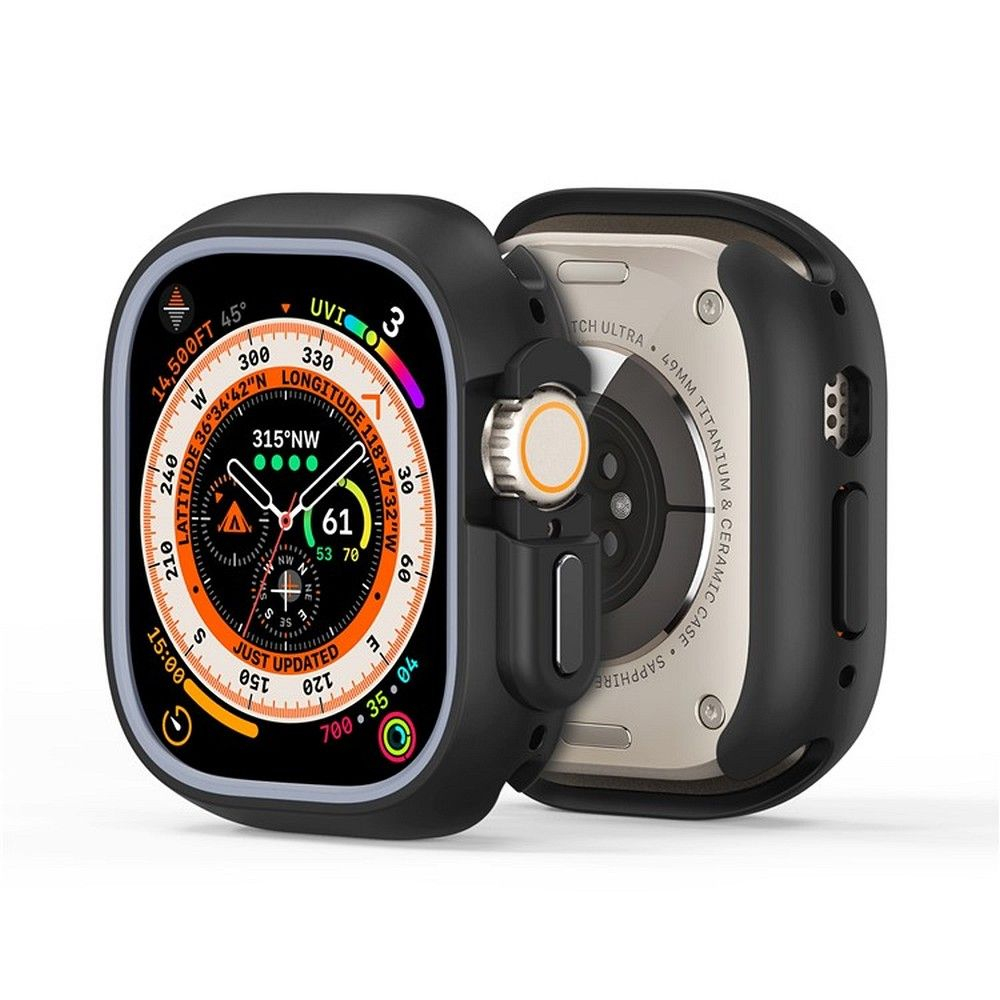 Apple Watch Ultra / Ultra 2 dėklas DUX DUCIS Hamo black 49mm 1