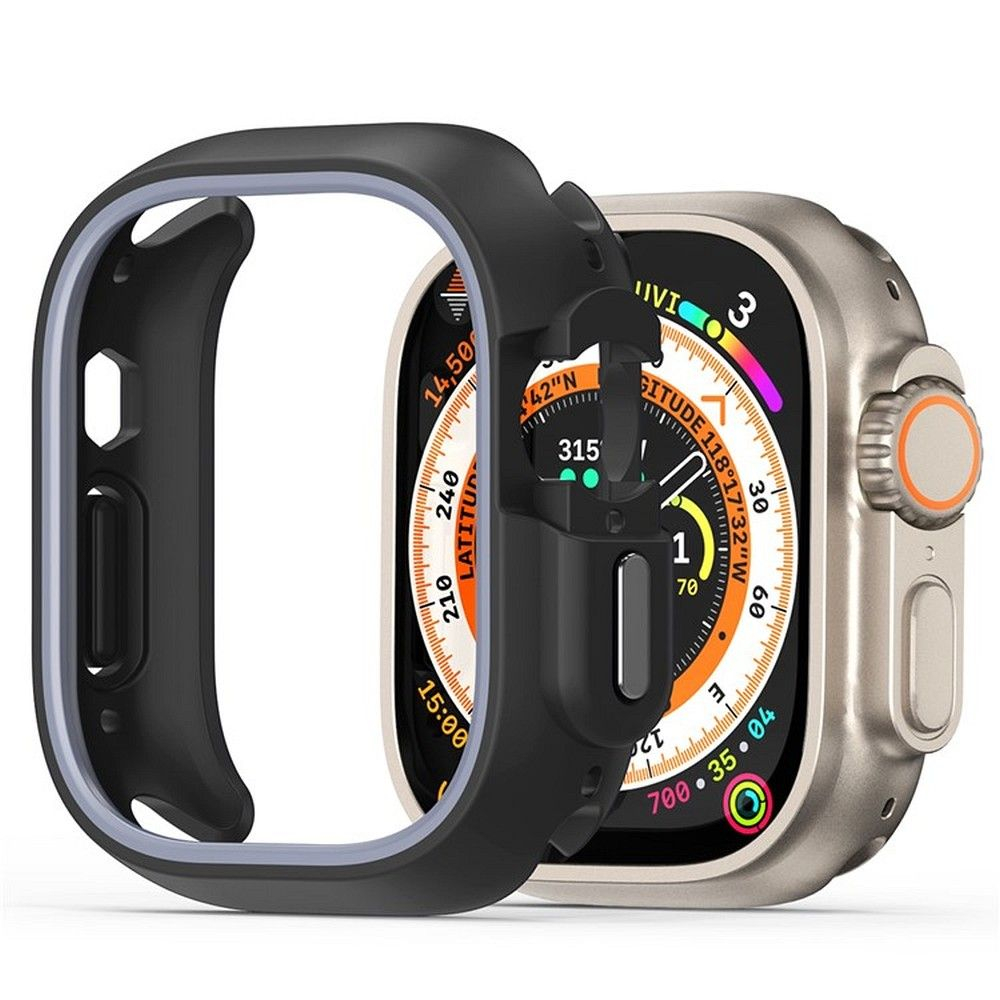 Apple Watch Ultra / Ultra 2 dėklas DUX DUCIS Hamo black 49mm