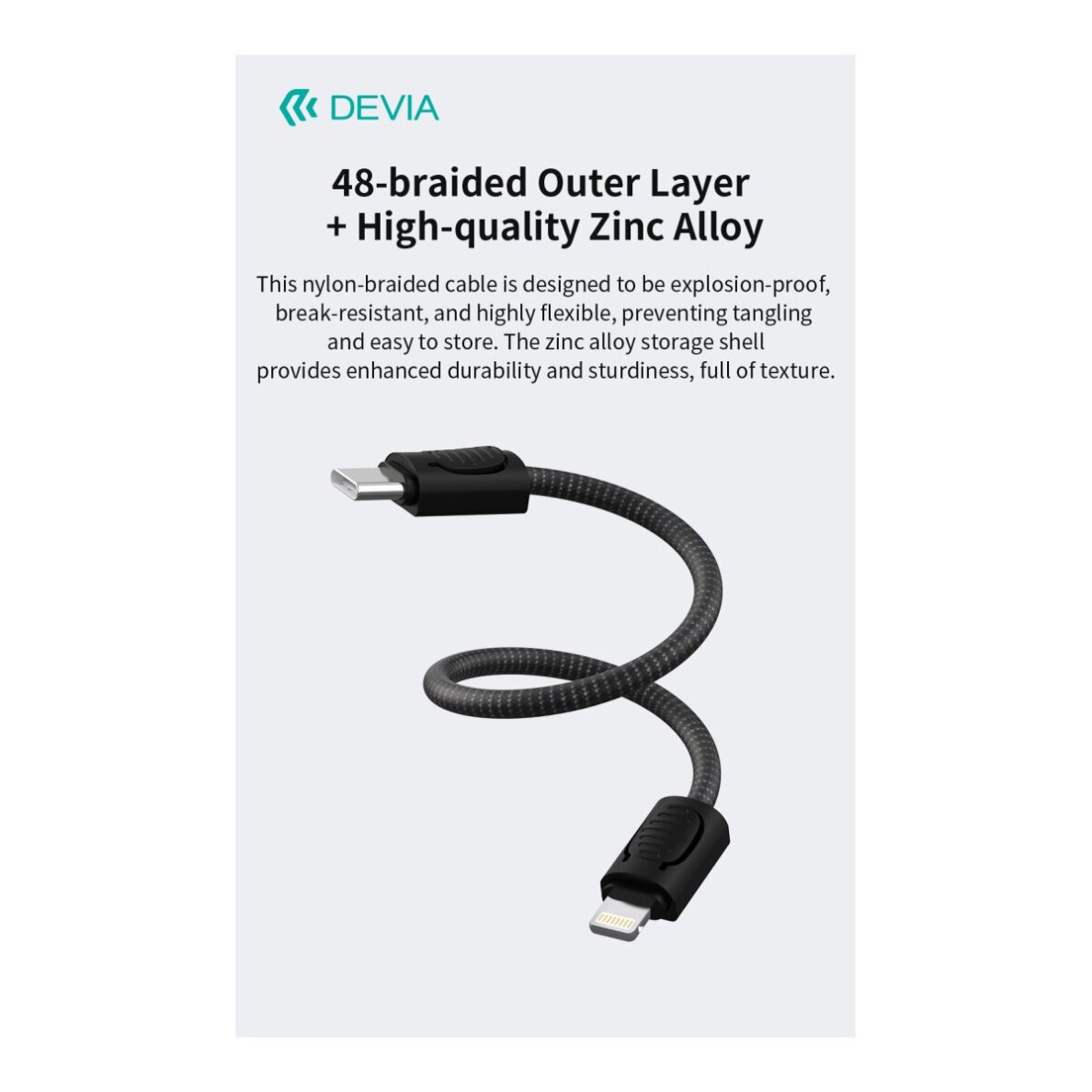 Apyrankė telefonui - laidas black LIGHTNING 60W Devia Cable Ultra10 0.2m 3 Apyrankė telefonui - laidas black LIGHTNING 60W Devia Cable Ultra10 0.2m 3