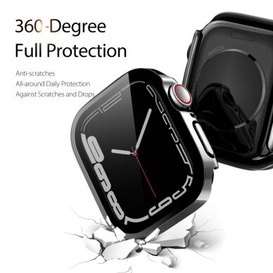 Apple Watch 7/8/9 apsauginis dėklas DUX DUCIS Hamo black 41mm 3