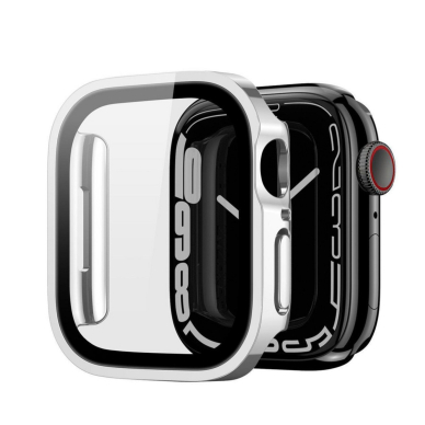 Apple Watch 7/8/9 apsauginis dėklas DUX DUCIS Hamo silver 45mm