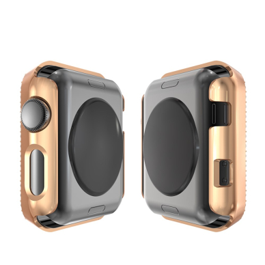 Apple Watch dekoruotas blizgučiais dėklas 42mm Rose Gold 3