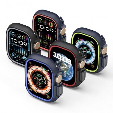 Apple Watch Ultra / Ultra 2 dėklas DUX DUCIS Hamo black 49mm 9