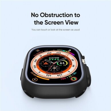 Apple Watch Ultra / Ultra 2 dėklas DUX DUCIS Hamo black 49mm 8