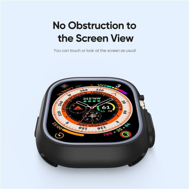 Apple Watch Ultra / Ultra 2 dėklas DUX DUCIS Hamo silver 49mm 11