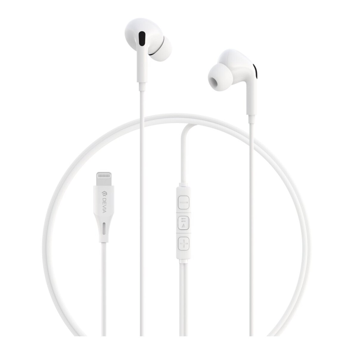 Ausinės su mikrofonu DEVIA Kintone Series A2 Lightning