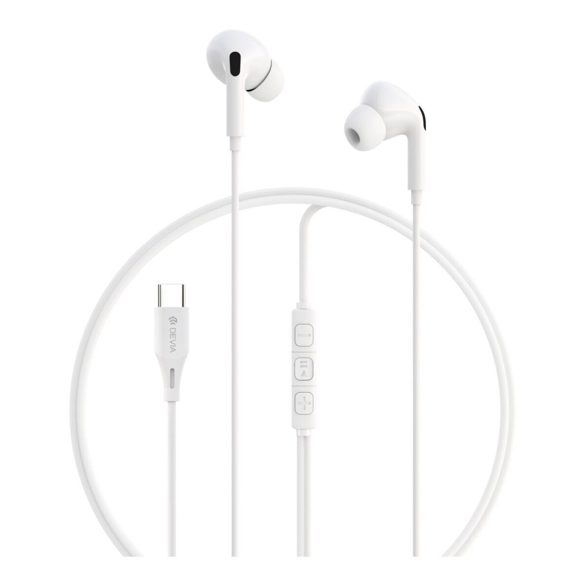 Ausinės su mikrofonu DEVIA Kintone Series A2 Type-C 1