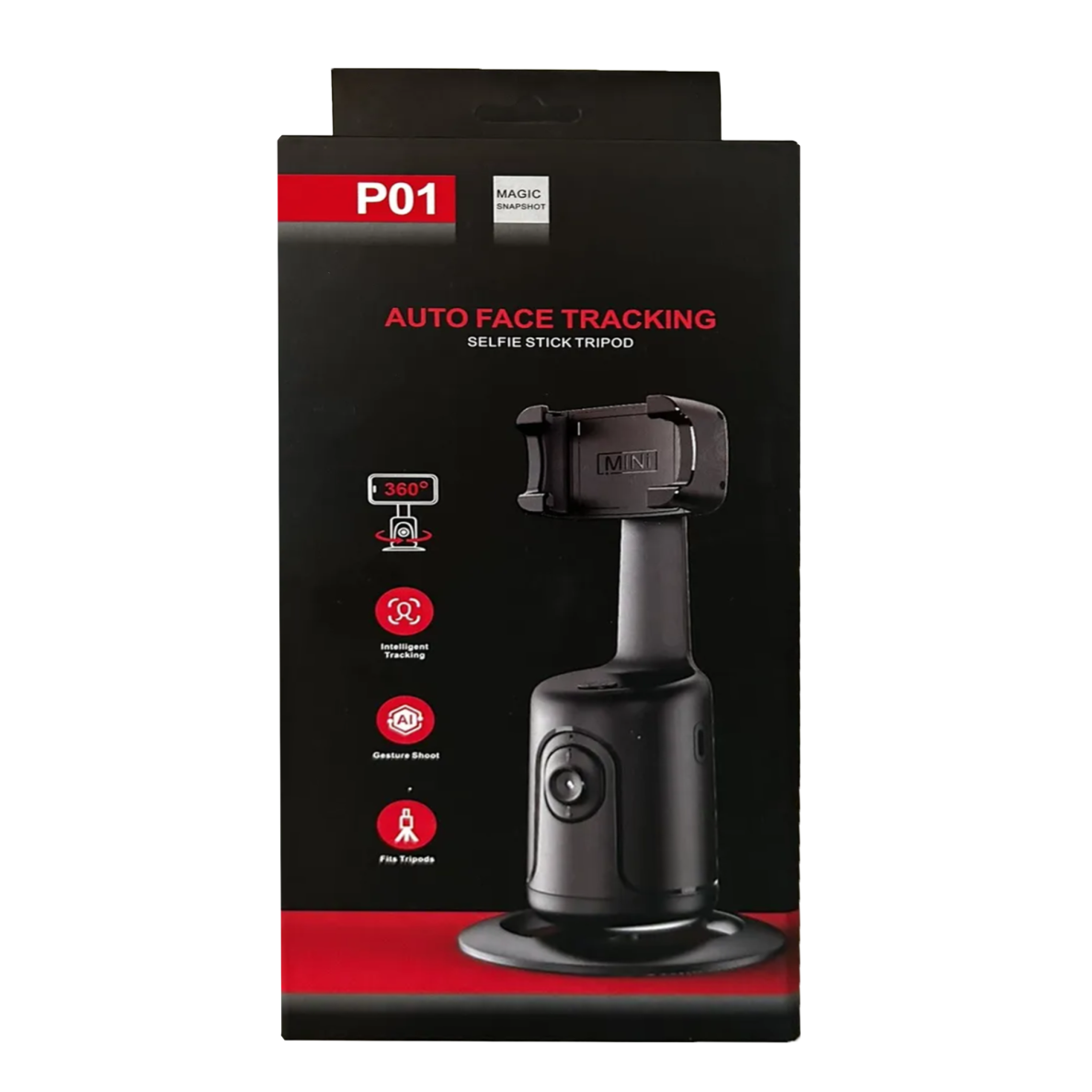 Išmanusis telefono laikiklis su veido sekimu, tvirtinamas ant asmenlazdės P01 1163F Išmanusis telefono laikiklis su veido sekimu, tvirtinamas ant asmenlazdės P01 1163F