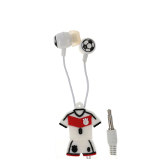 Ausinės mp3 TUK-018 Football baltos