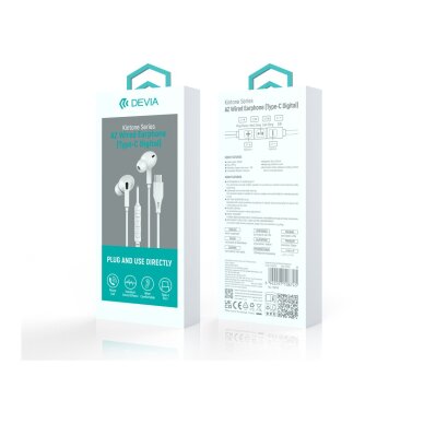 Ausinės su mikrofonu DEVIA Kintone Series A2 Type-C 2
