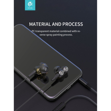 Ausinės su mikrofonu Dual speakers DEVIA 5