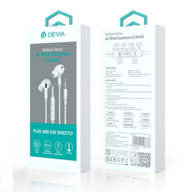 Ausinės su mikrofonu SMART WIRED DEVIA 4