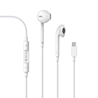 Ausinės su mikrofonu TYPE-C EARPODS DIGITAL DEVIA