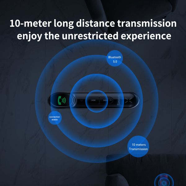 AUX - Bluetooth imtuvas BASEUS WXQY010001 black 6 AUX - Bluetooth imtuvas BASEUS WXQY010001 black 6