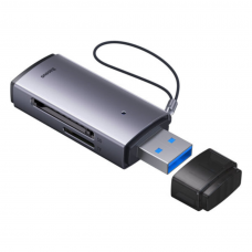 Baseus atminties kortelių skaitytuvas pilkas USB-A to SD/TF WKQX060013