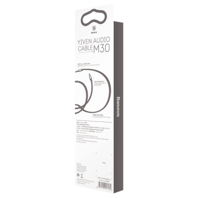 Baseus AUX sustiprintas M30 laidas black 1,0 M CAM30-BS1 7