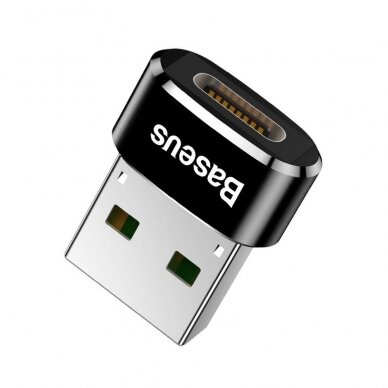 BASEUS TYPE-C juodas USB adapteris CAAOTG-01 1