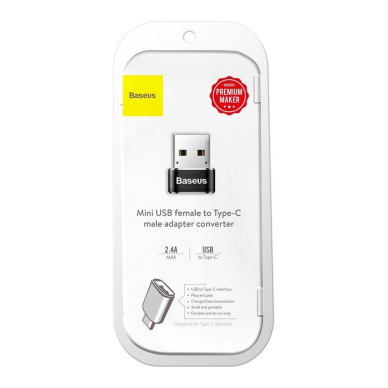 BASEUS TYPE-C juodas USB adapteris CAAOTG-01 7