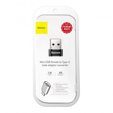 BASEUS TYPE-C juodas USB adapteris CAAOTG-01 7