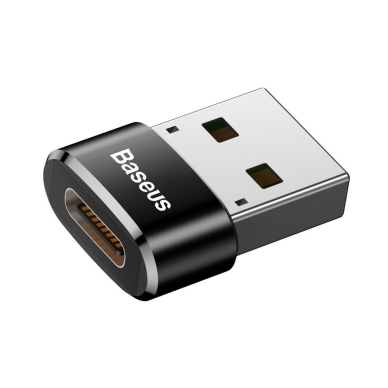 BASEUS TYPE-C juodas USB adapteris CAAOTG-01
