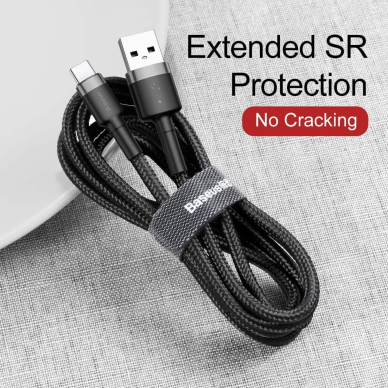 Baseus TYPE C usb black- grey laidas 0.5m CATKLF-AG1 4