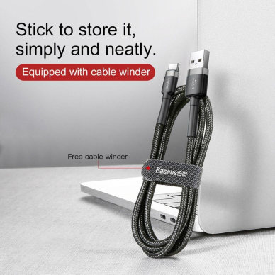 Baseus TYPE C usb black- grey laidas 0.5m CATKLF-AG1 5