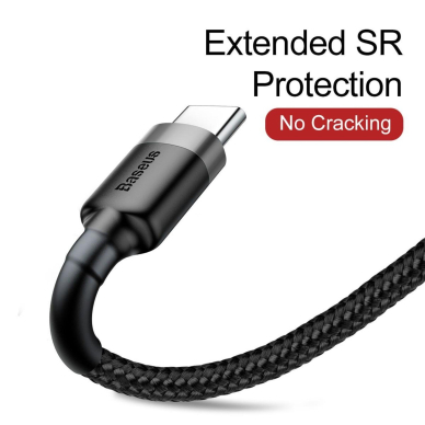 Baseus TYPE C usb black- grey laidas 0.5m CATKLF-AG1 7