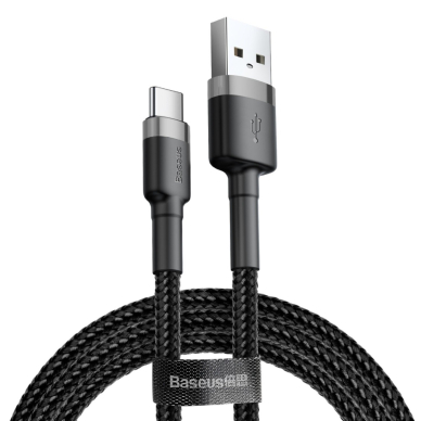 Baseus TYPE C usb black- grey laidas 0.5m CATKLF-AG1