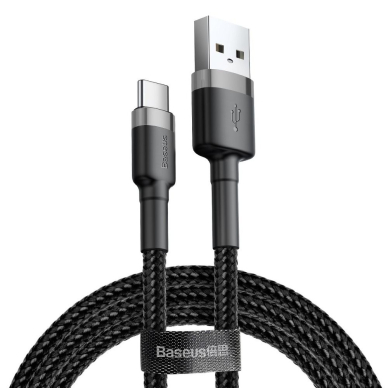 BASEUS USB TYPE-C black-grey laidas CATKLF-BG1 1m. 1