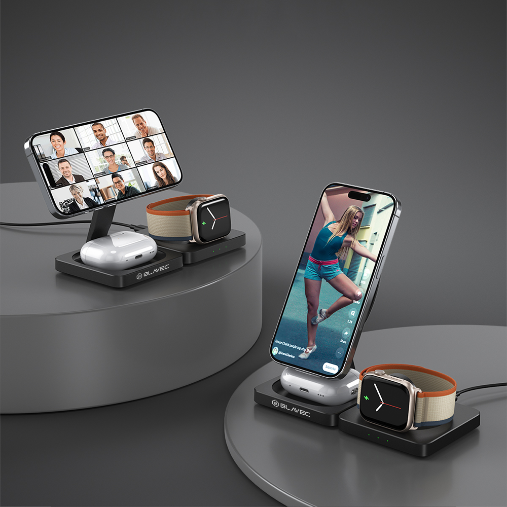 Belaidžio įkrovimo stotelė black BLAVEC 3 in 1 BQI-02 15W BQI02-QIMB 5 Belaidžio įkrovimo stotelė black BLAVEC 3 in 1 BQI-02 15W BQI02-QIMB 5