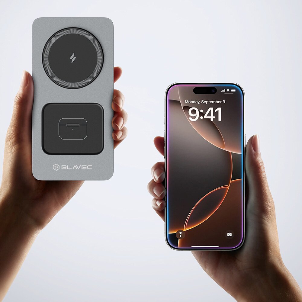 Belaidžio įkrovimo stotelė silver BLAVEC Unicharge 3 in 1 BQI-05 15W (iPhone/Watch/AirPods) BQI05-QIMS 2 Belaidžio įkrovimo stotelė silver BLAVEC Unicharge 3 in 1 BQI-05 15W (iPhone/Watch/AirPods) BQI05-QIMS 2