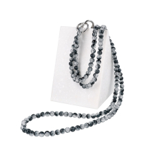 Beaded Chain Phone Wristlet Strap Long Black