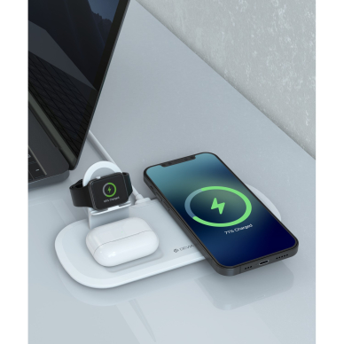 Belaidė įkrovimo stotelė 3 in 1 iPhone and Watch DEVIA 1