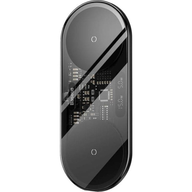 Belaidė įkrovimo stotelė Baseus Digital LED Display 20W WXSX010101 black 2