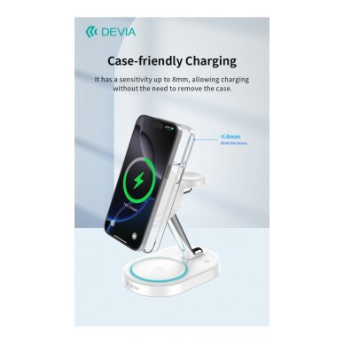 Belaidžio įkrovimo stotelė Devia Extreme 3 in 1 (iPhone/Watch/AirPods) 8 Belaidžio įkrovimo stotelė Devia Extreme 3 in 1 (iPhone/Watch/AirPods) 8
