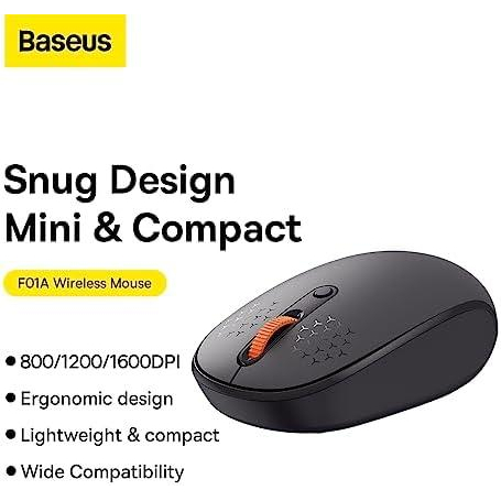 Belaidė kompiuterio pelė F01A grey Baseus B01055502833- 00 7