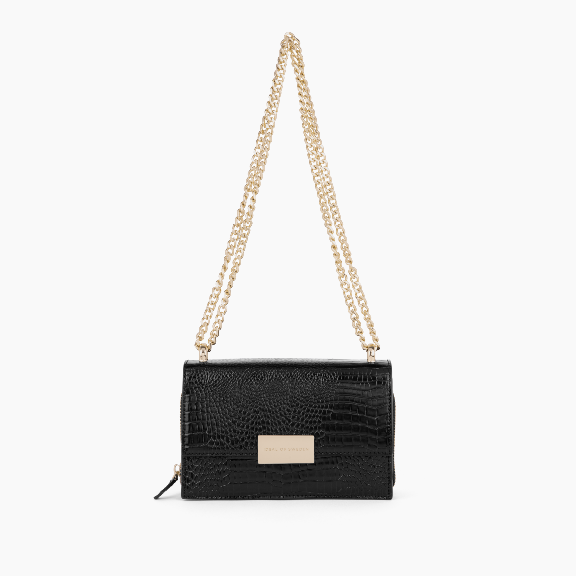 Billie Shoulder iDeal Of Sweden Bag Glossy Black Croco 3 Billie Shoulder iDeal Of Sweden Bag Glossy Black Croco 3