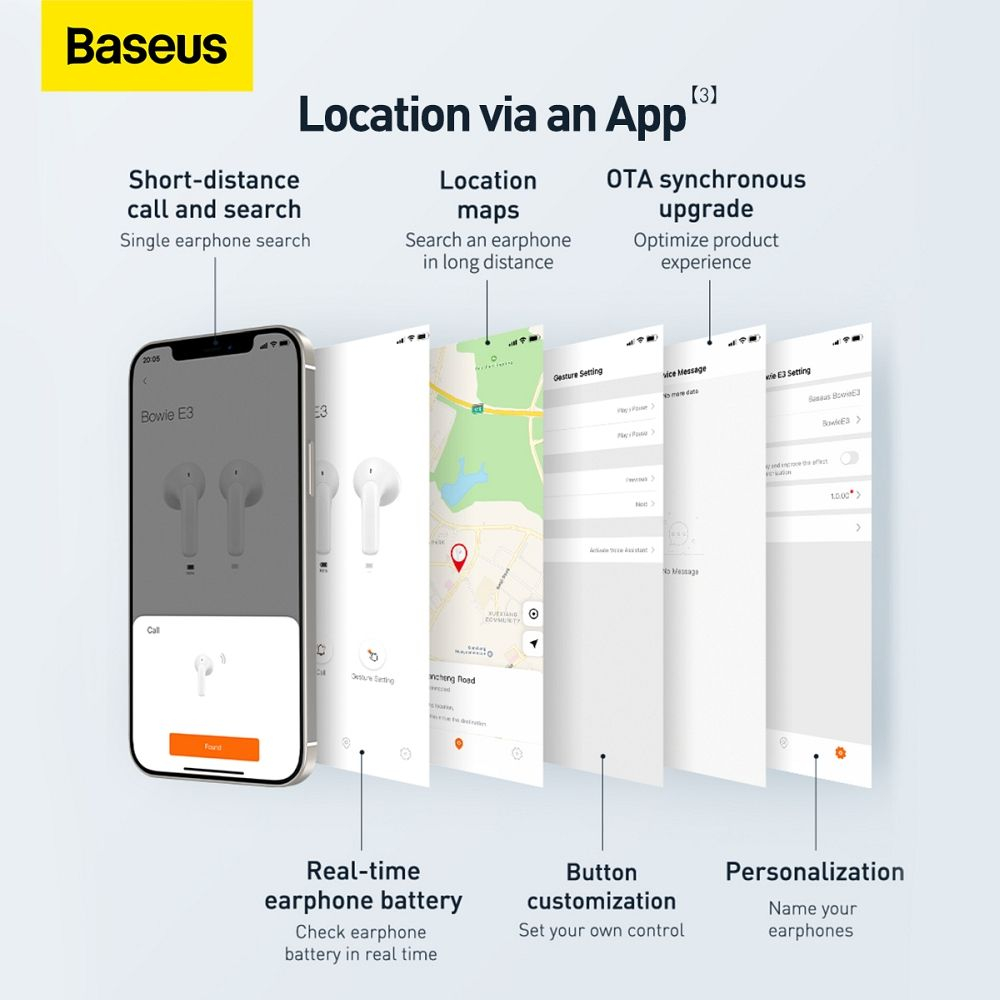 Bluetooth ausinės black Baseus Bowie E3 NGTW080001 11