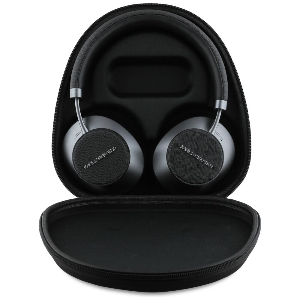 Bluetooth ausinės black KARL LAGERFELD ANC / ENC Saffiano Metal Logo KLBHP73PSACKMK 3 Bluetooth ausinės black KARL LAGERFELD ANC / ENC Saffiano Metal Logo KLBHP73PSACKMK 3